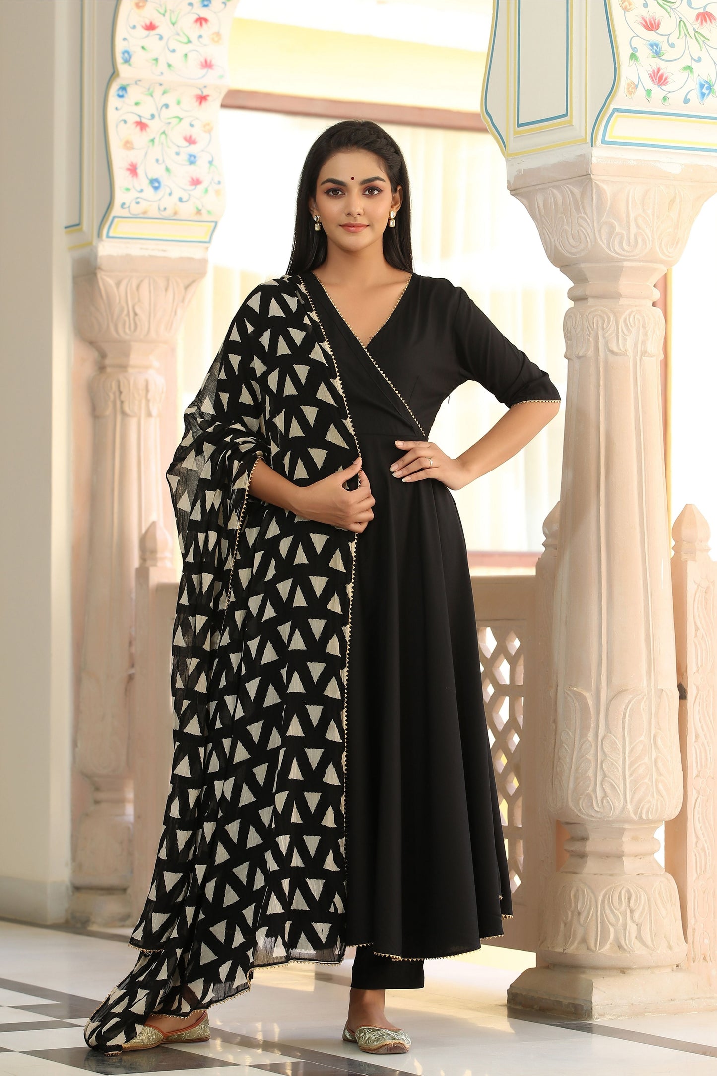 Charming Black Suit Set