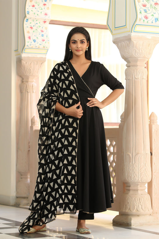 Charming Black Suit Set