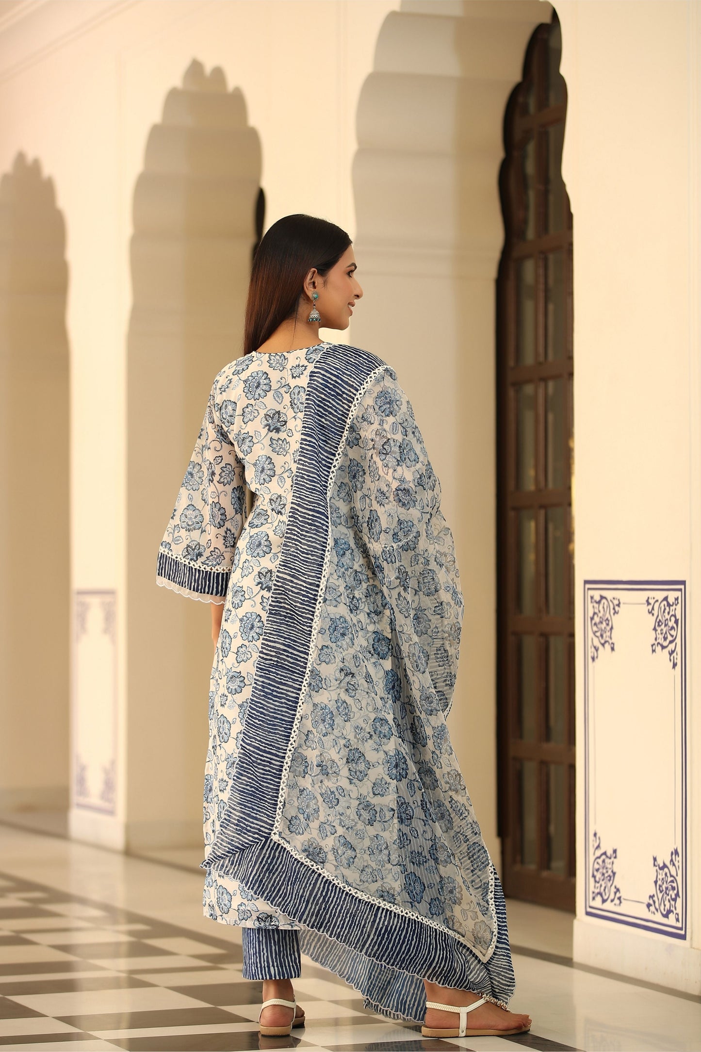 Aura Chanderi Kurta Set