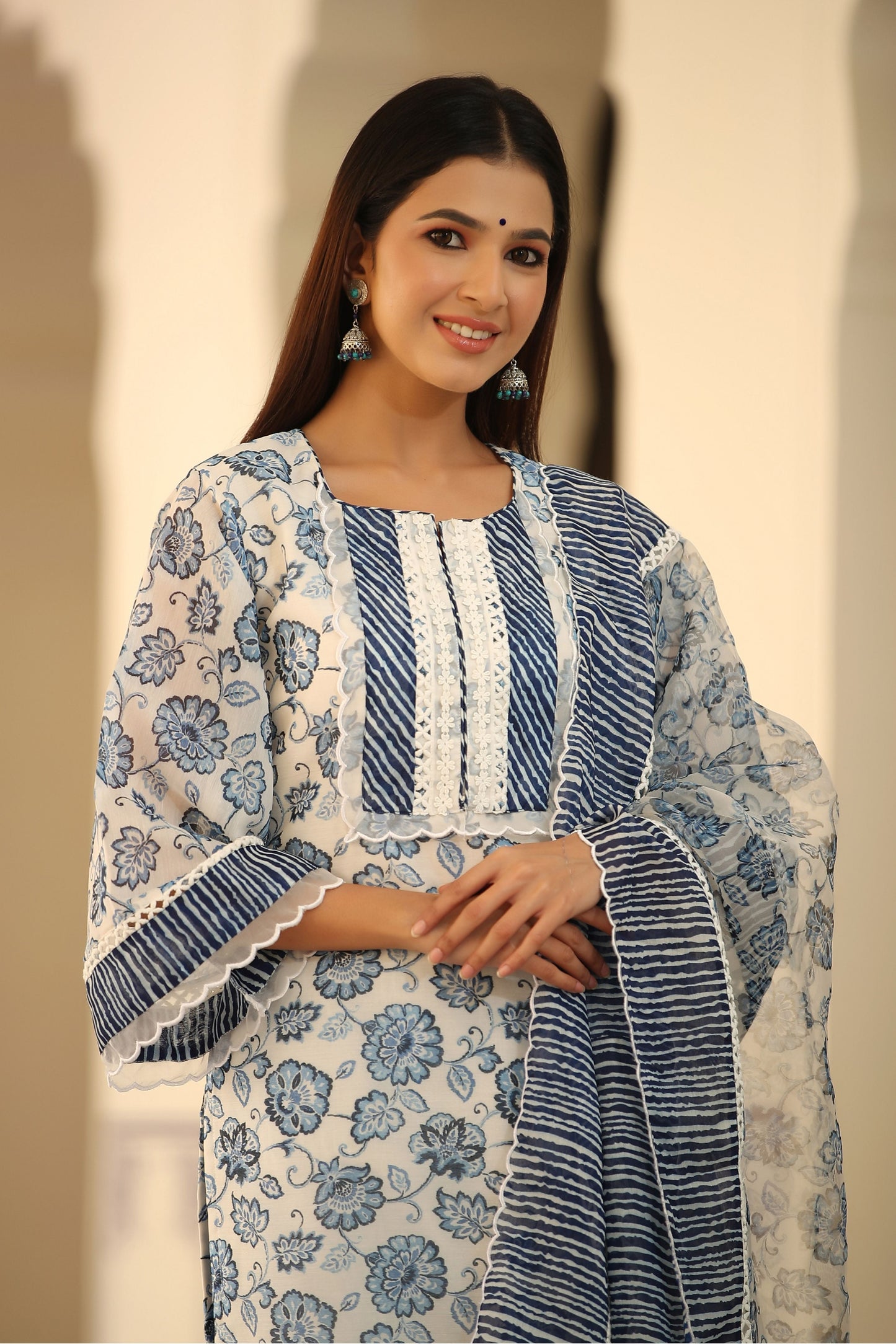 Aura Chanderi Kurta Set