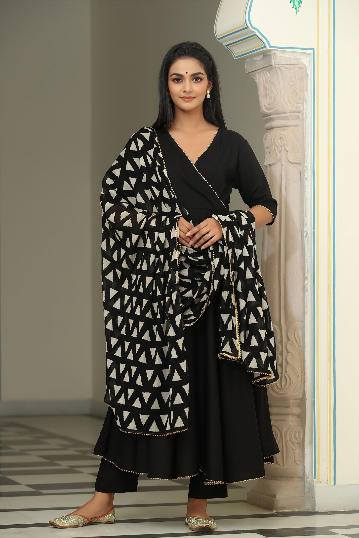 Charming Black Suit Set