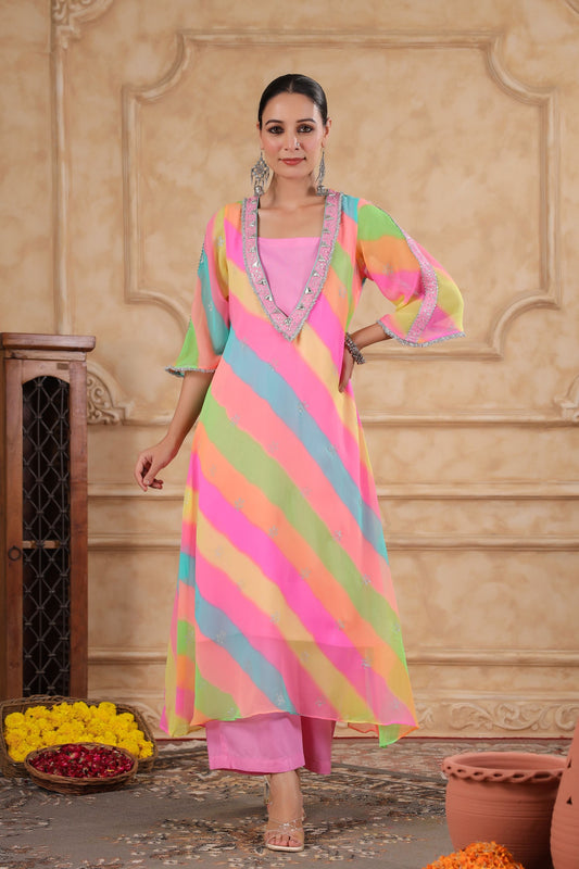 Rang Leheriya Co-ord Set