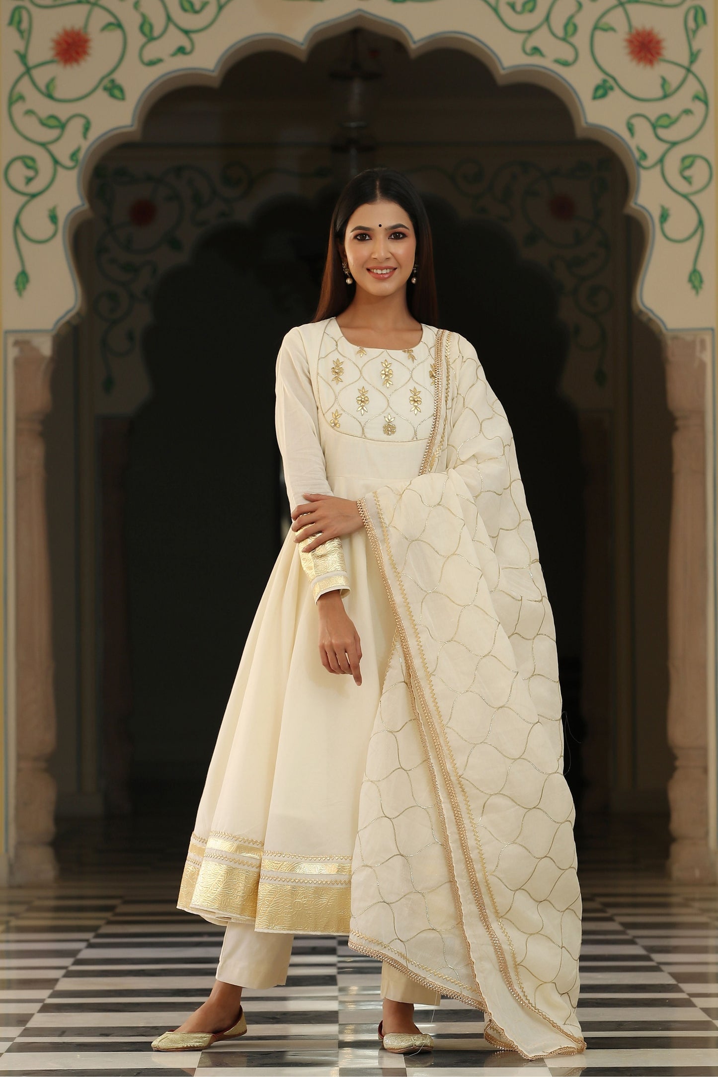 Jannat Gota Patti Kurta Set with Dupatta