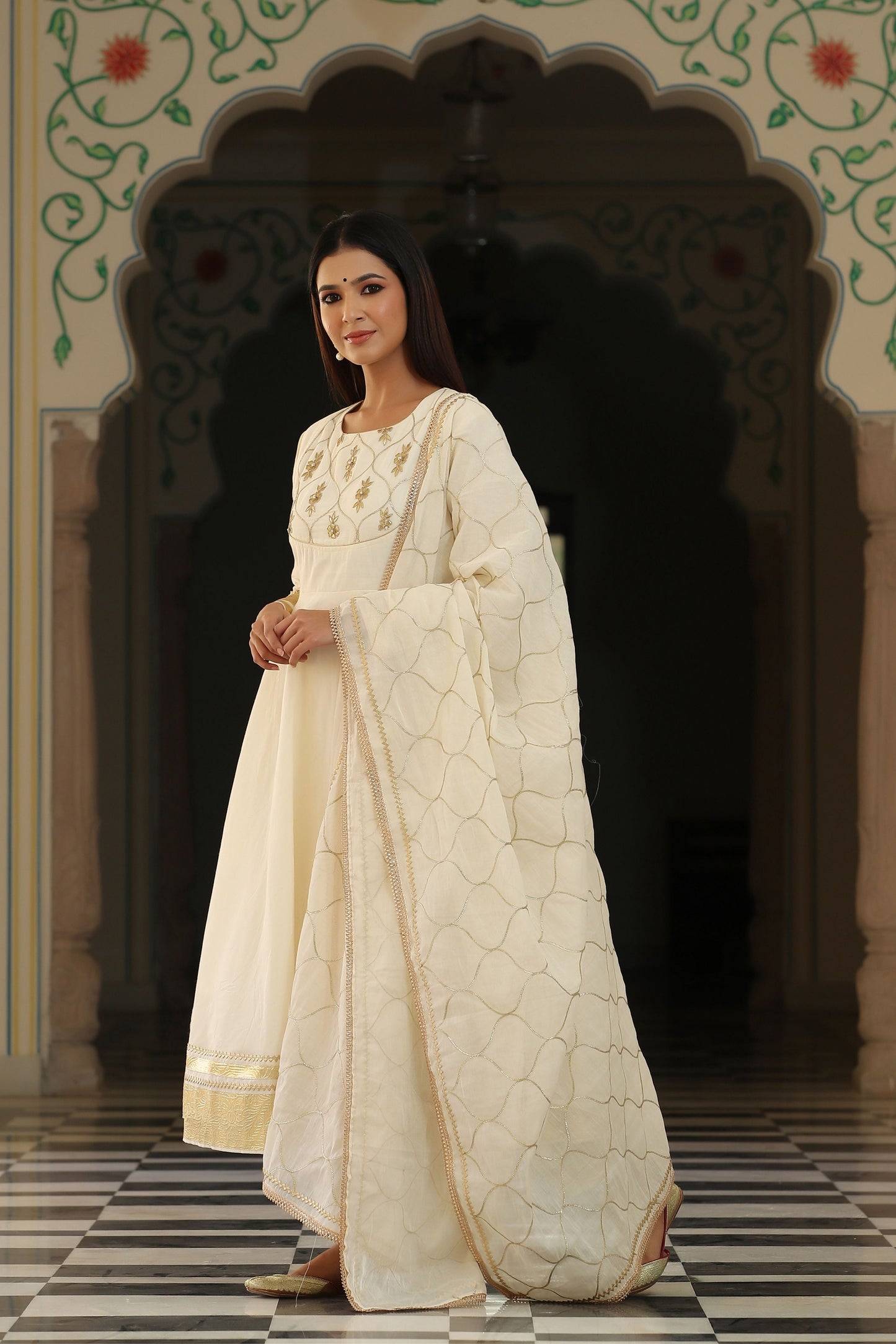 Jannat Gota Patti Kurta Set with Dupatta